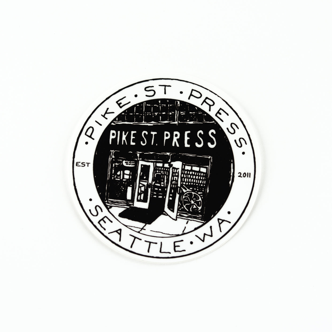 PSP Storefront Sticker, Seattle/ Northwest, Pike Street Press, Pike Street Press- Pike Street Press