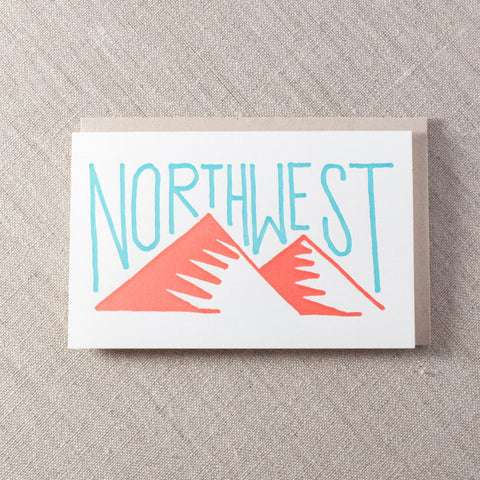 Northwest Mountains Card, Seattle/ Northwest, Pike Street Press, Pike Street Press- Pike Street Press